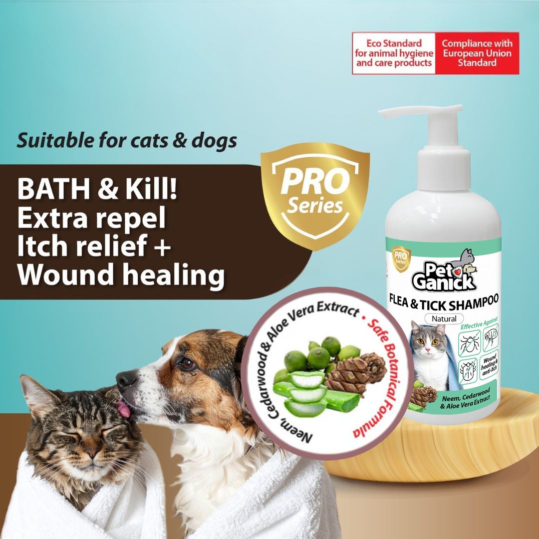 Pet Ganick Flea & Tick Shampoo *225ML