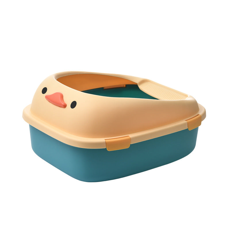 Cat Litter Box Cartoon Designed (Duck)