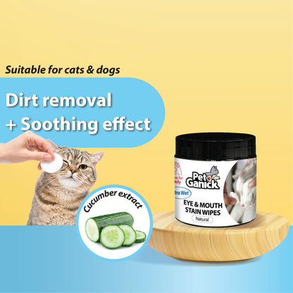 Pet Ganick Eye & Mouth Stain Wipes *100PCS