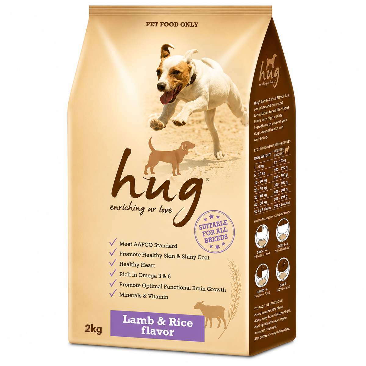Hug All Life Stage Dog Food *2KG