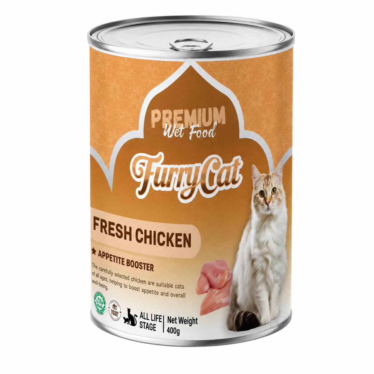 Furry Cat Can Food Fresh Chicken *400G