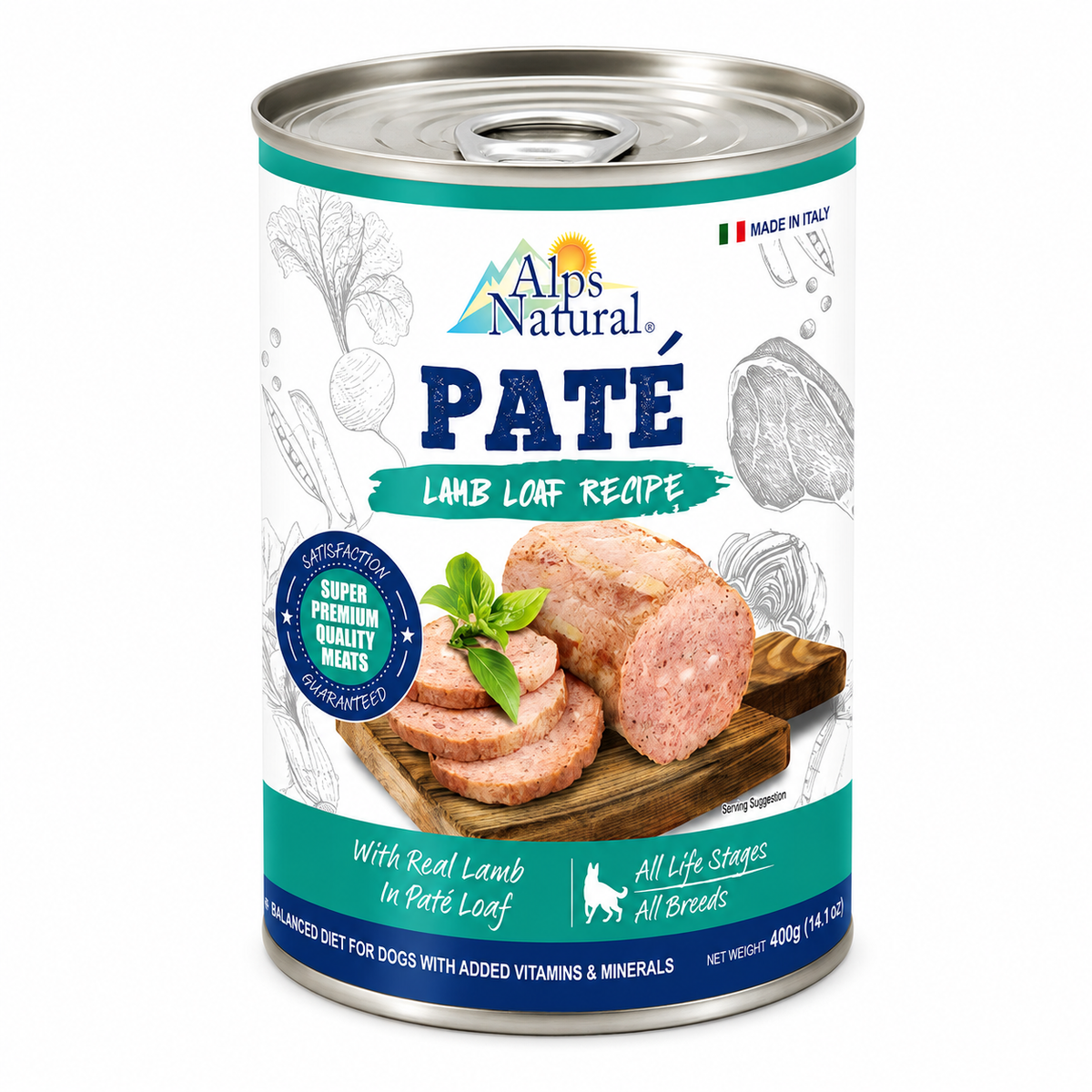 Alps Natural Pate Loaf Dog Food *400G