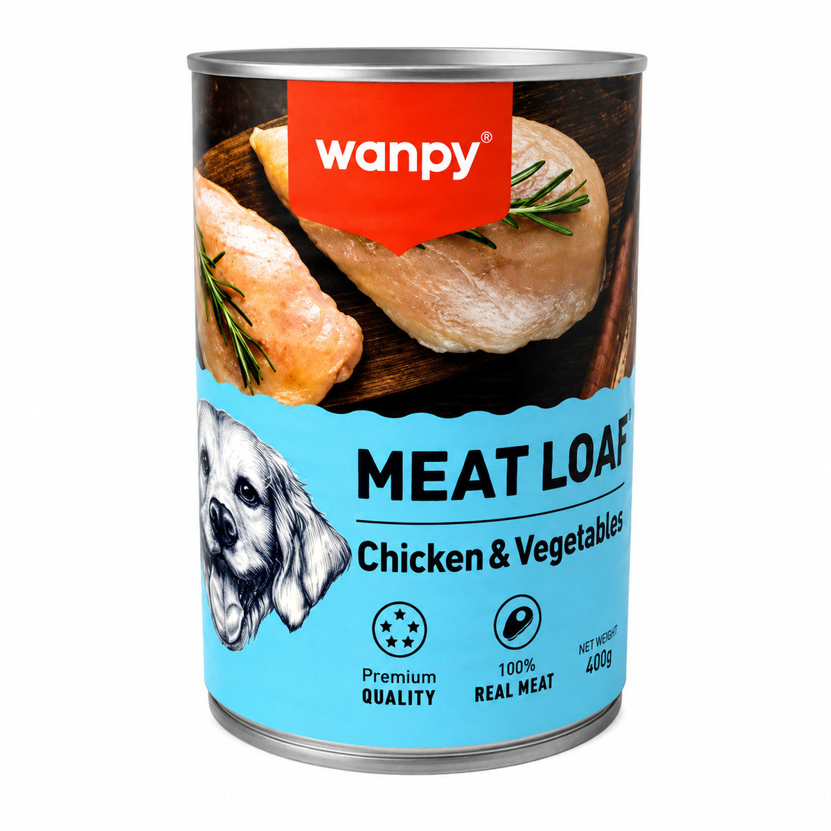 Wanpy Meat Loaf Dog Food *375G