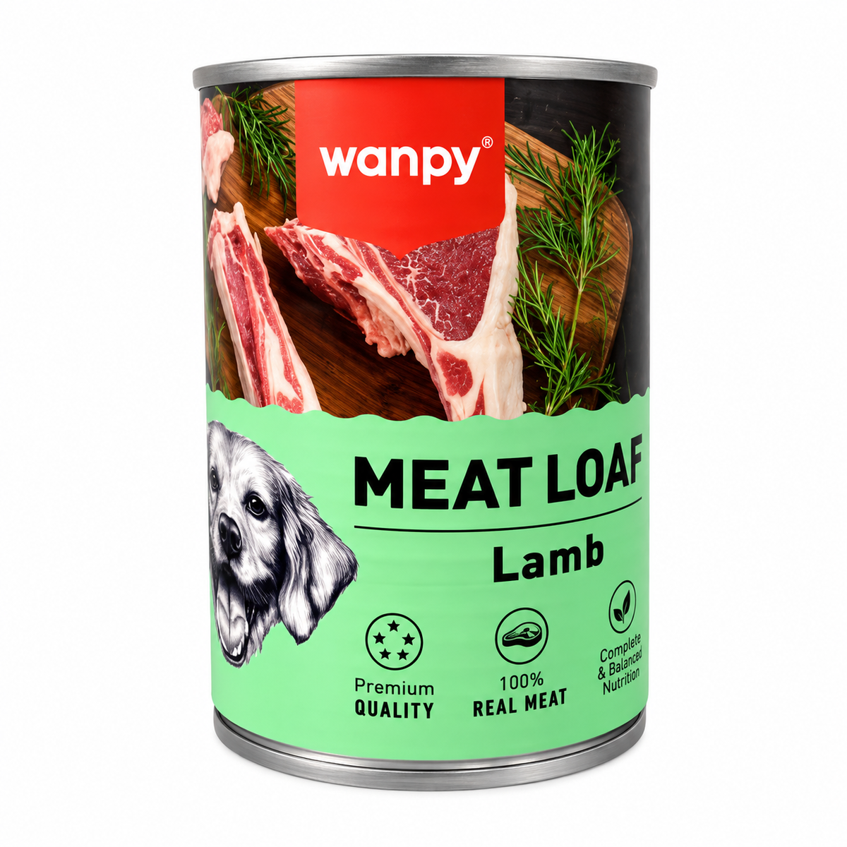 Wanpy Meat Loaf Dog Food *375G