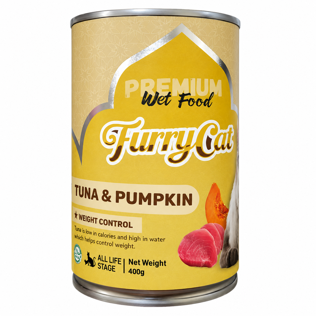 Furry Cat Can Food Fresh Chicken *400G