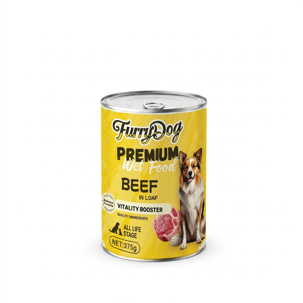 Furry Dog Premium Wet Can Food *375G