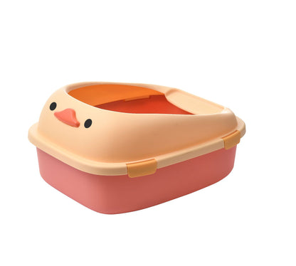 Cat Litter Box Cartoon Designed (Duck)